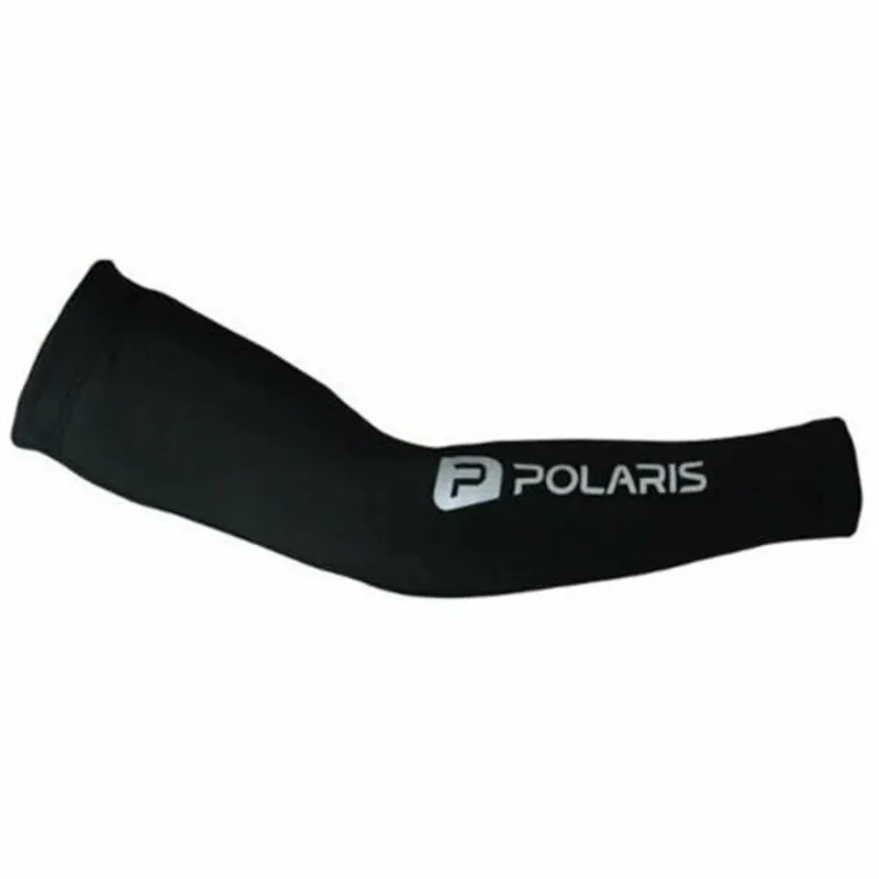Polaris Thermal Arm Warmers - Black w/ Reflectives-SM